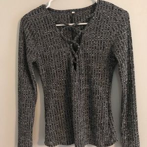 Lace Up Top